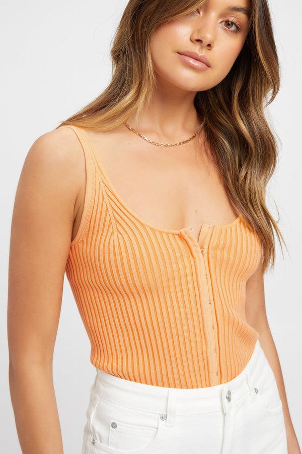 Kookai Sadie Bustier Top Papaya Sorbet