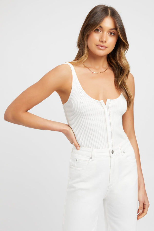 kookai Sadie Bustier Top White
