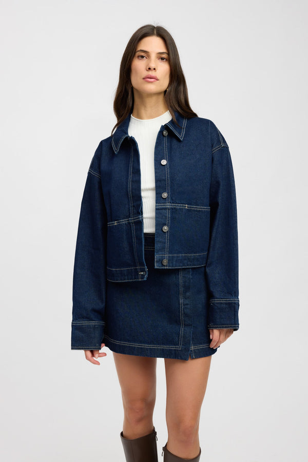 Kookai Sampson Jacket Dark Indigo