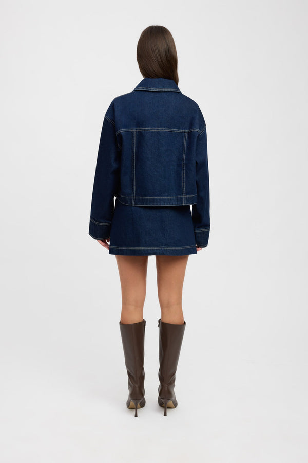 Kookai Sampson Jacket Dark Indigo