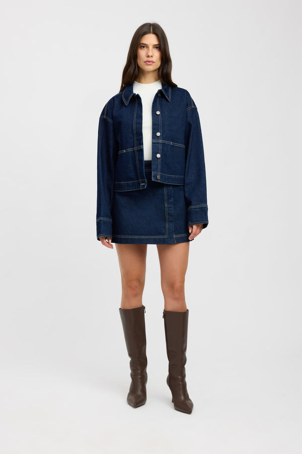 kookai Sampson Jacket Dark Indigo