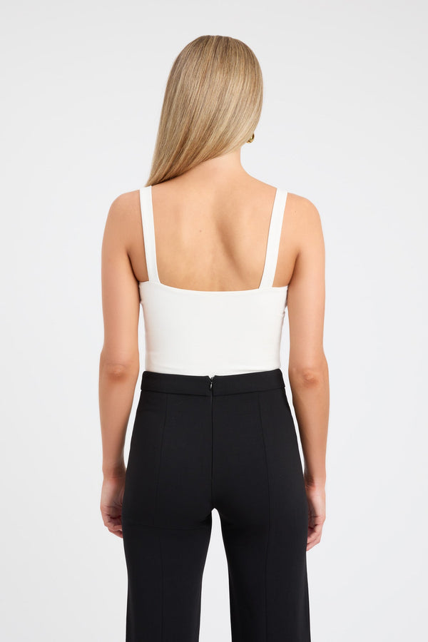 Kookai Sarah Vee Top Coconut Milk