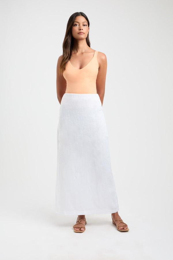 kookai Sarah Vee Top Peach Quartz