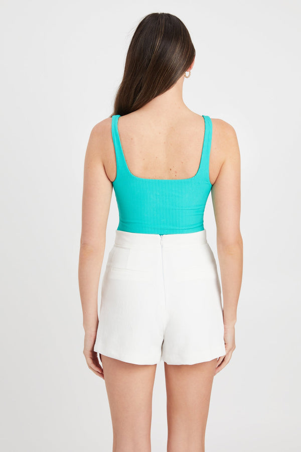 Kookai Saskia Bodysuit Aqua Green