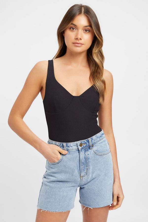 kookai Saskia Bodysuit Black