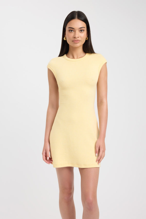 Kookai Savannah Mini Dress Lemon Marle
