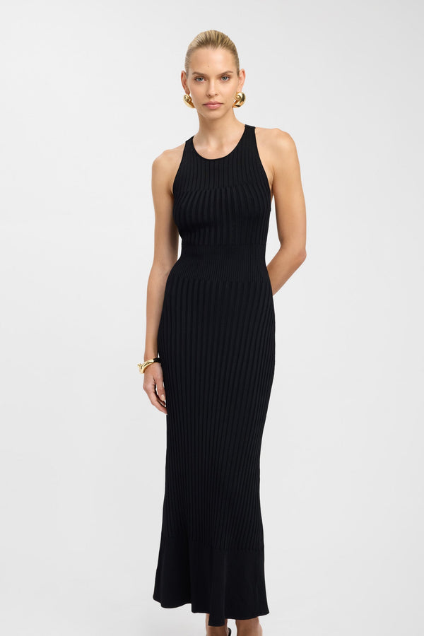 Kookai Serah Cross Back Dress Black
