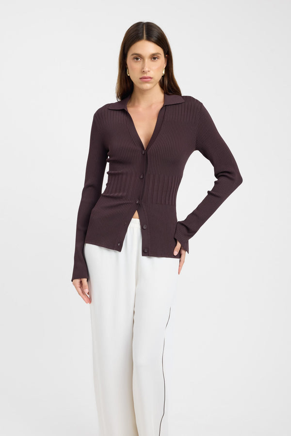 Kookai Serah Shirt Hot Chocolate