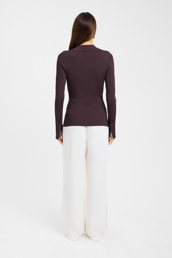 Kookai Serah Shirt Hot Chocolate