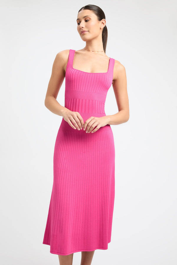 Kookai Serah Tank Midi Dress Paradise Pink