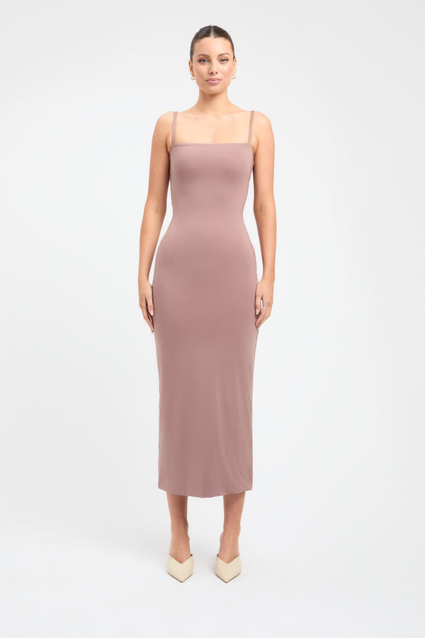 kookai Serena Dress Deep Taupe