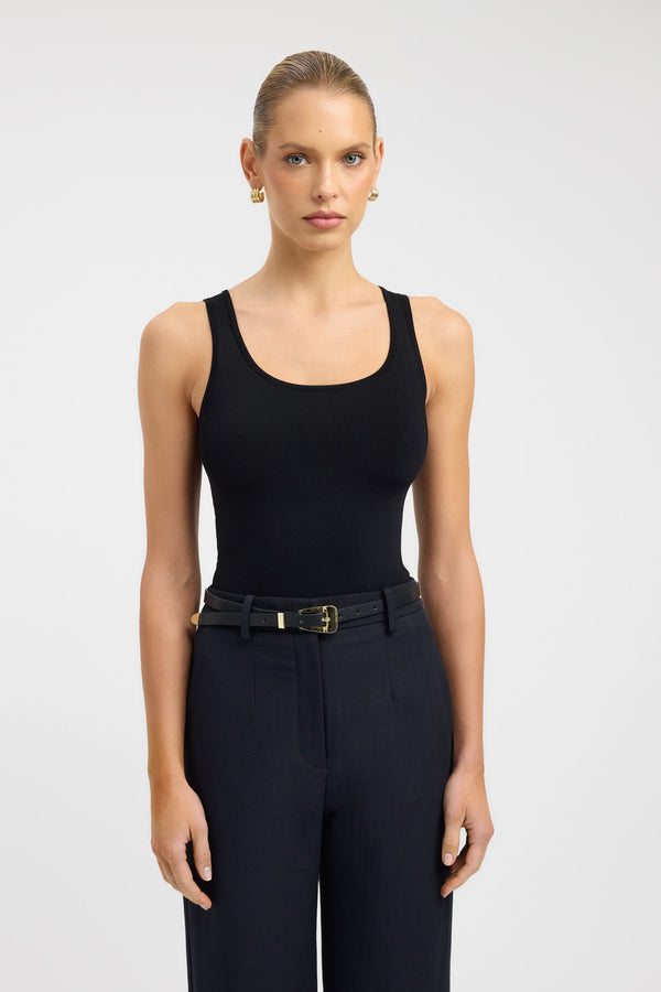 Kookai Serenity Scoop Tank Black