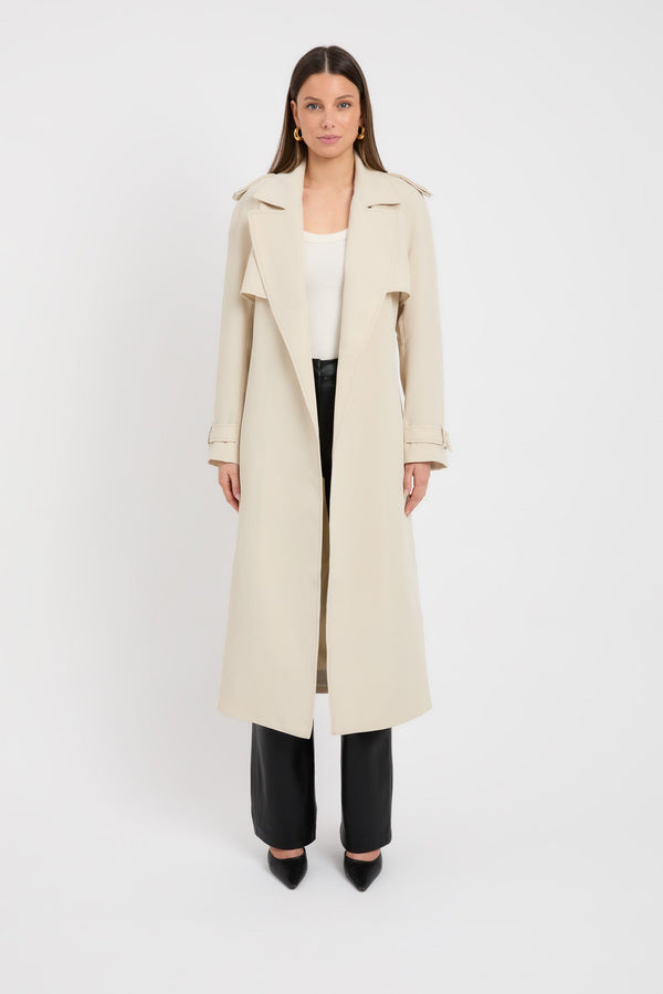 Kookai Serge Core Trench Fog