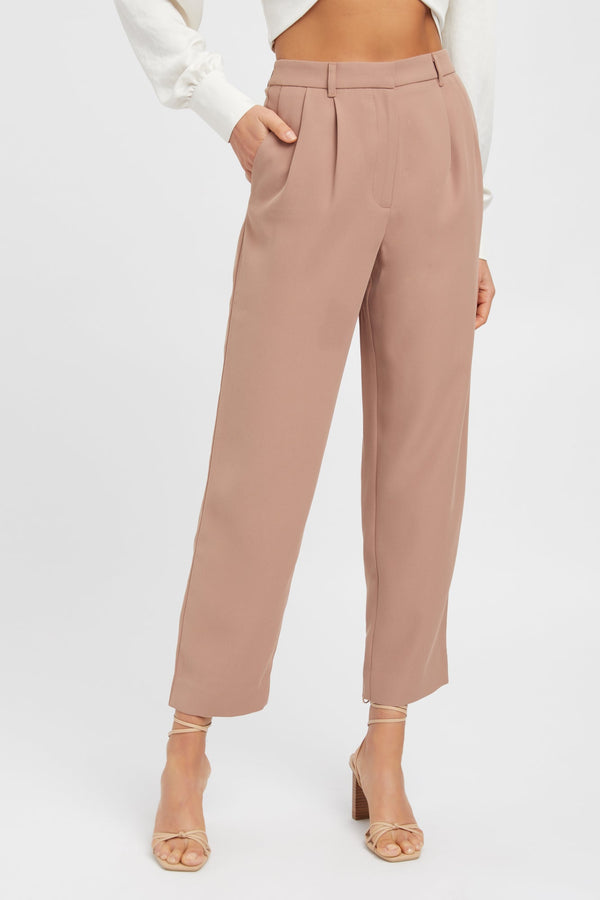 Kookai Serge Straight Pants Tan
