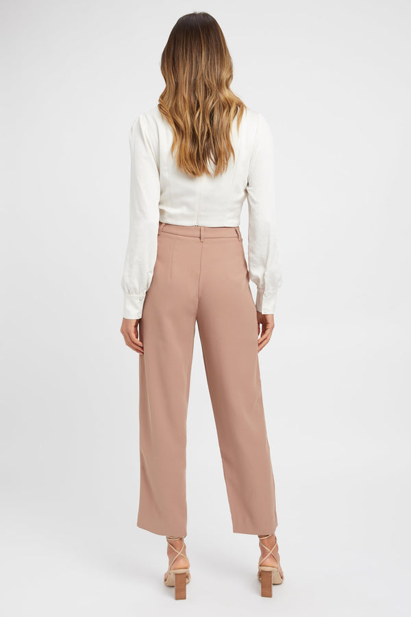 Kookai Serge Straight Pants Tan