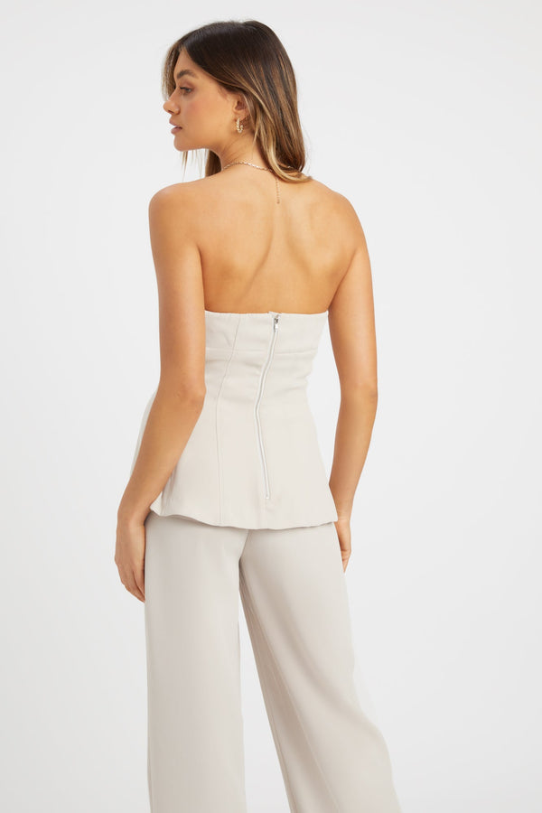 Kookai Serge Strapless Top Ecru