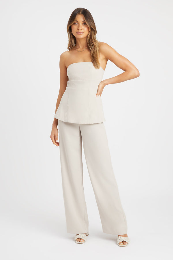 Kookai Serge Strapless Top Ecru