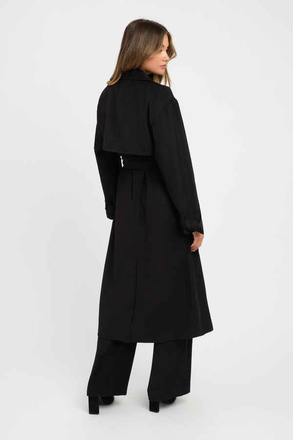 Kookai Serge Trench Black