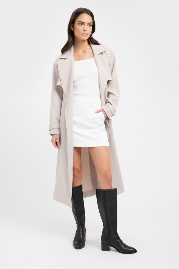 Kookai Serge Trench Oat