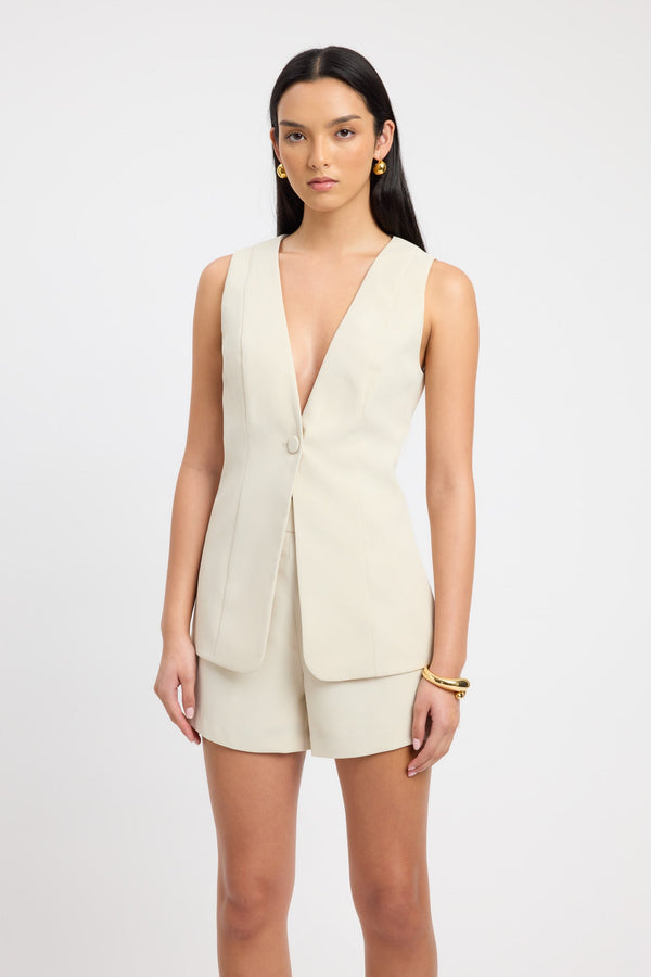 Kookai Serge Vest Fog