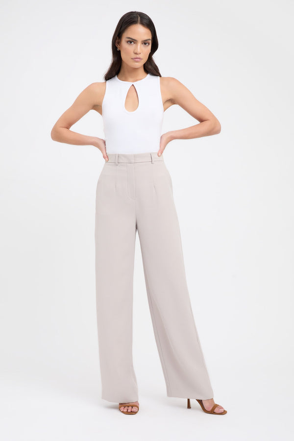 kookai Serge Wide Leg Pants Oat