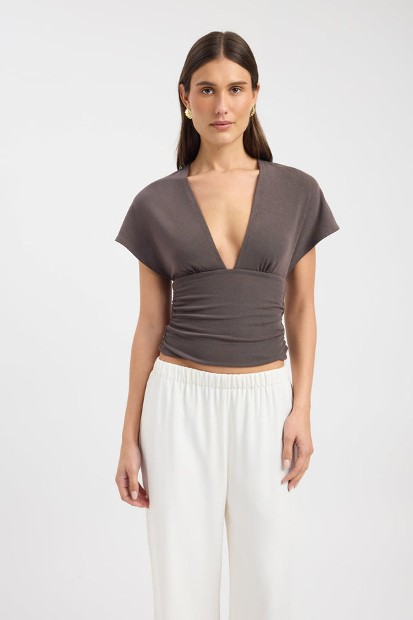 Kookai Shae Top Dark Nestle