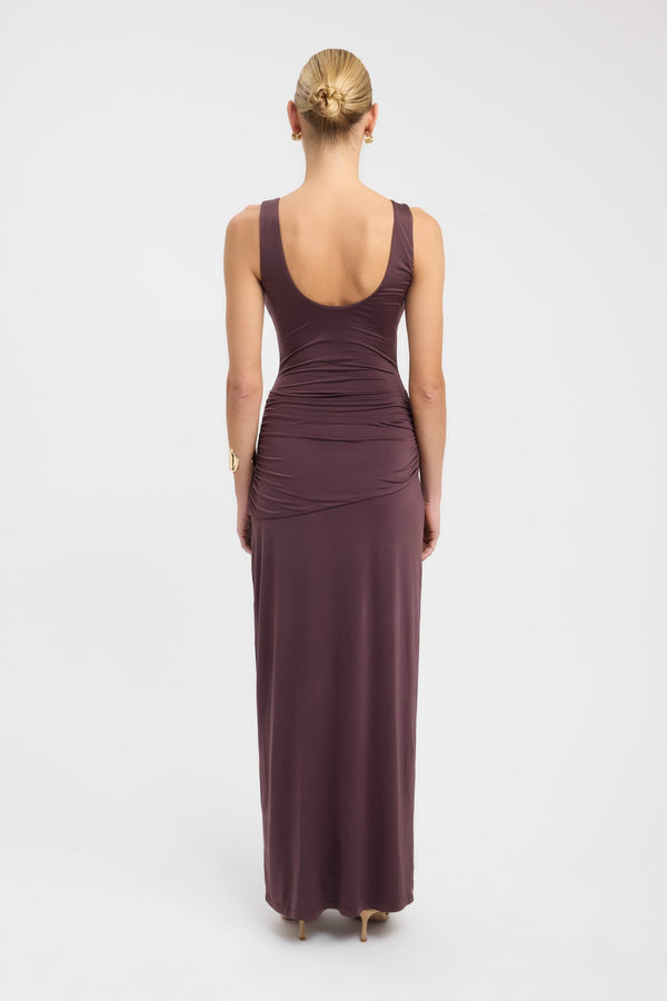 Kookai Shara Maxi Dress Dark Mahogany