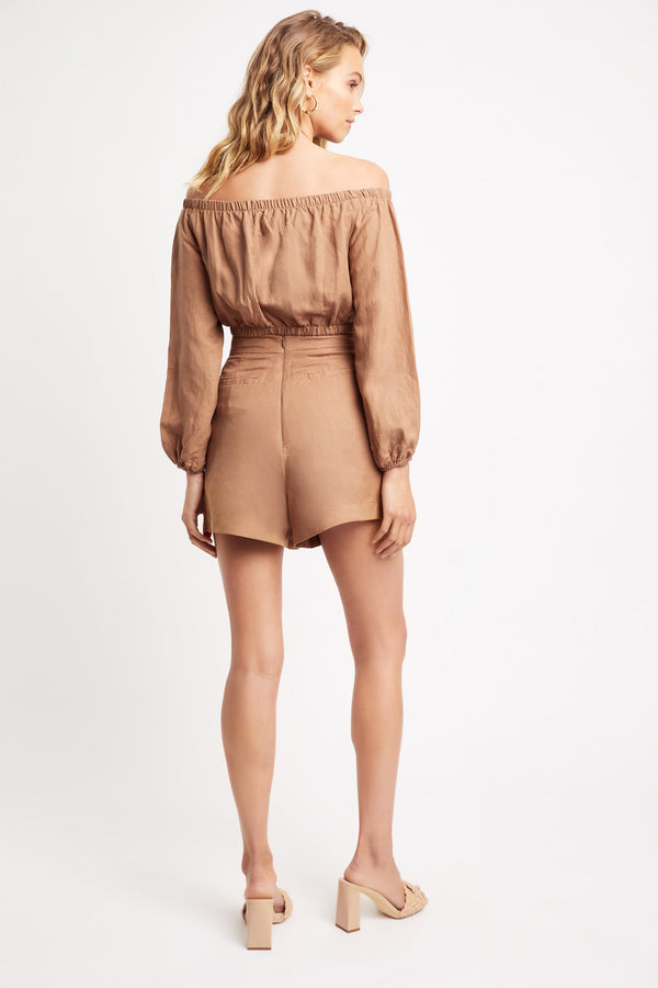 Kookai Shoreline Shorts Tan