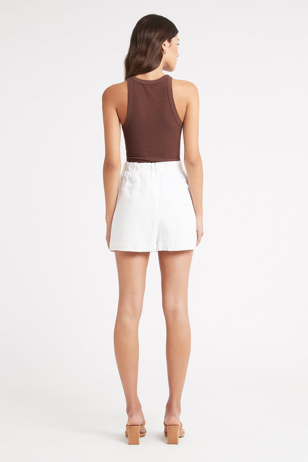Kookai Shoreline Summer Shorts Bleached White