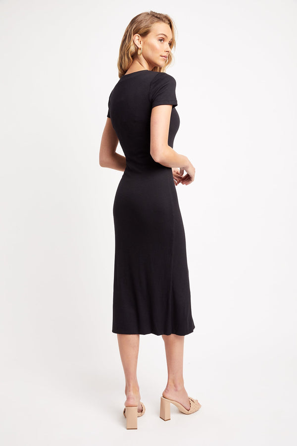 Kookai Sidney Midi Dress Black