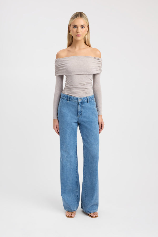 kookai Sienna Top Oak Marle