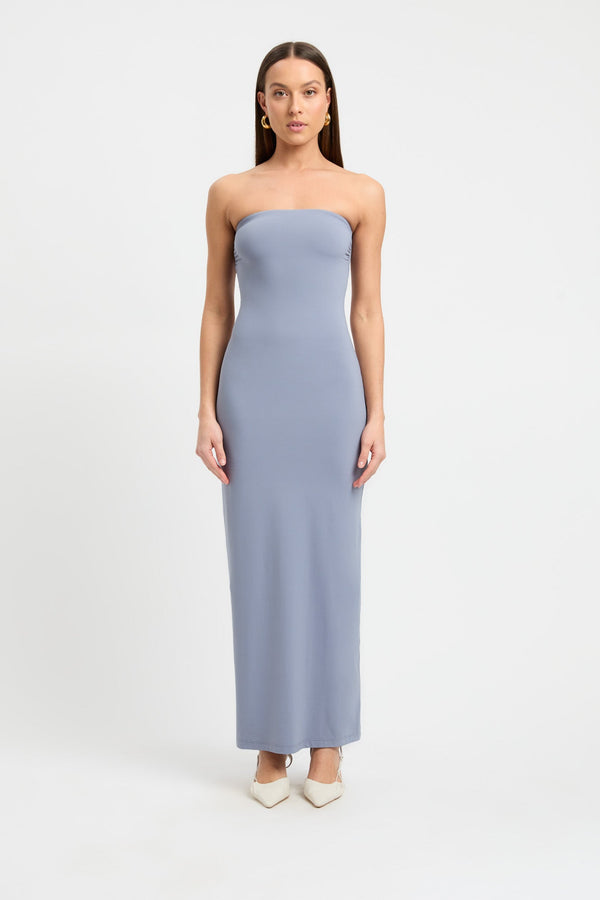 kookai Sierra Strapless Dress Flintstone