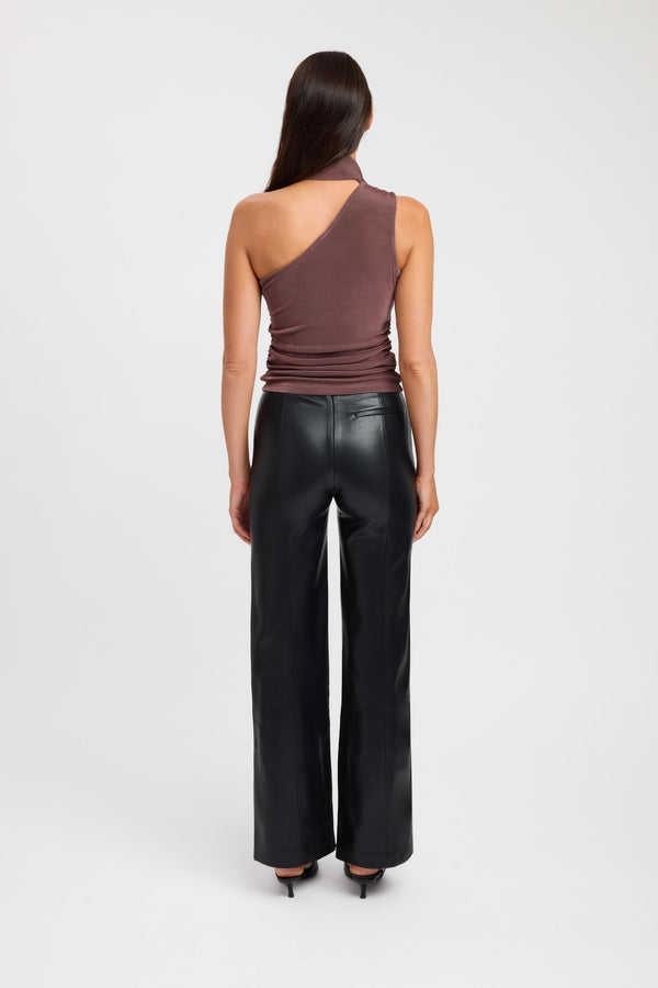 Kookai Skye Scarf Top Brownie