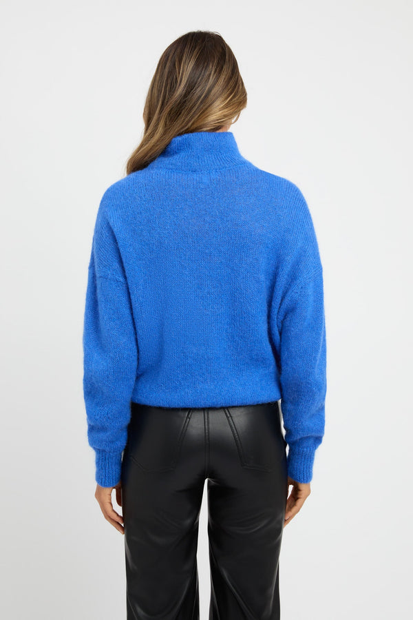 Kookai Sloane Funnel Neck Jumper Sapphire