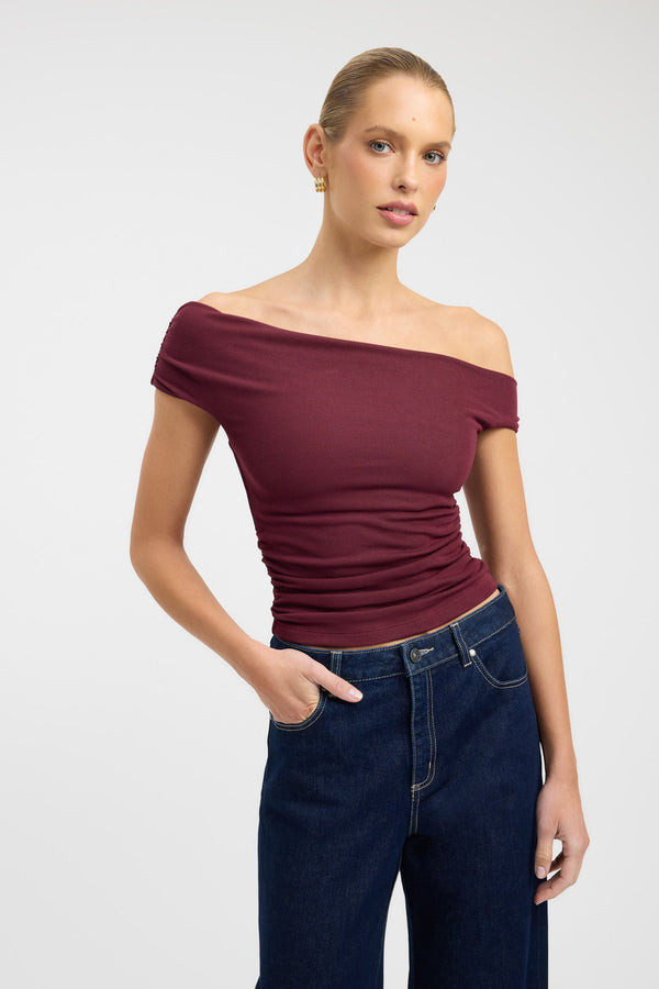Kookai Sloane Top Windsor Wine