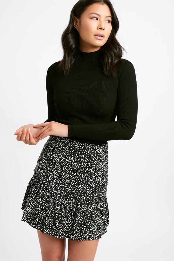 kookai Snow Leopard Mini Skirt Multi