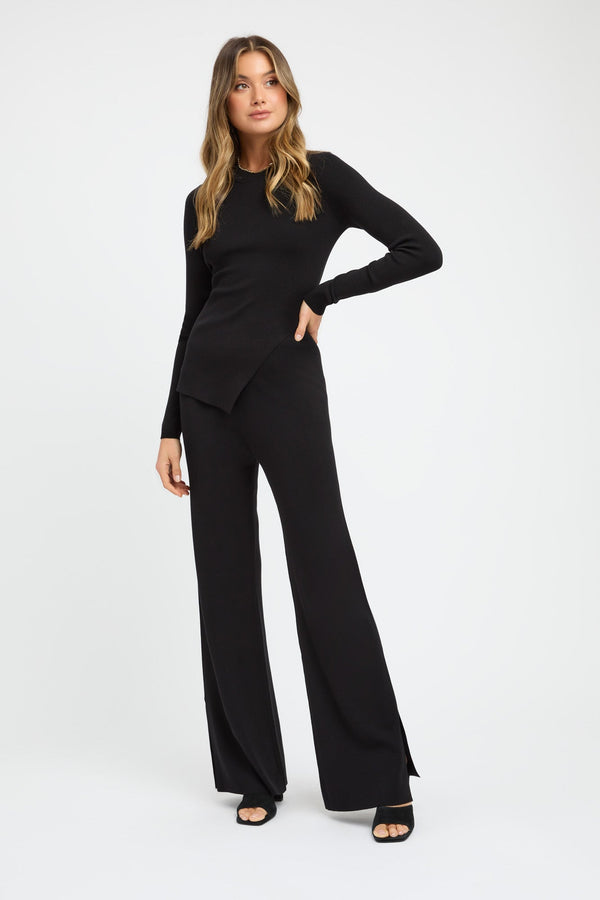 kookai Snowden Split Pant Black