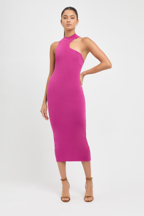 kookai Spencer Midi Dress Wild Viola