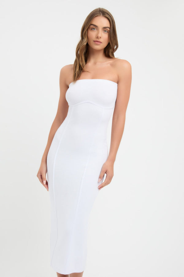 Kookai Staple Bind Dress White