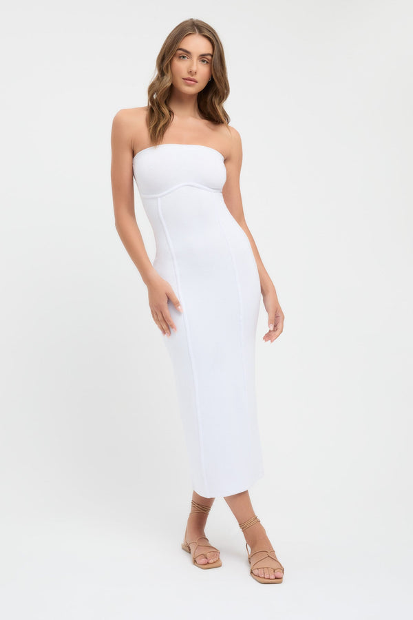 kookai Staple Bind Dress White