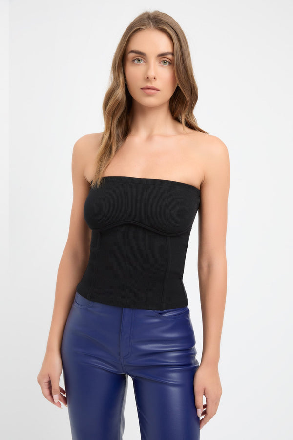 kookai Staple Bind Tank Black