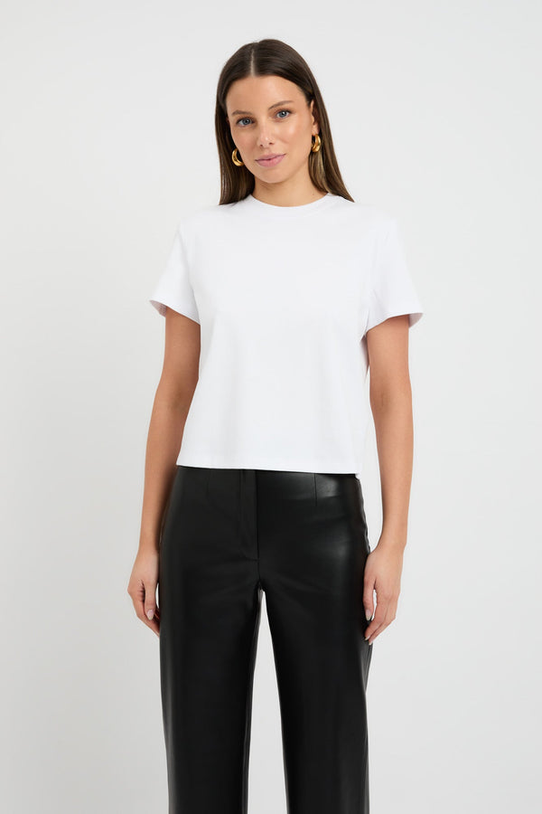 Kookai Staple Cropped Tee White