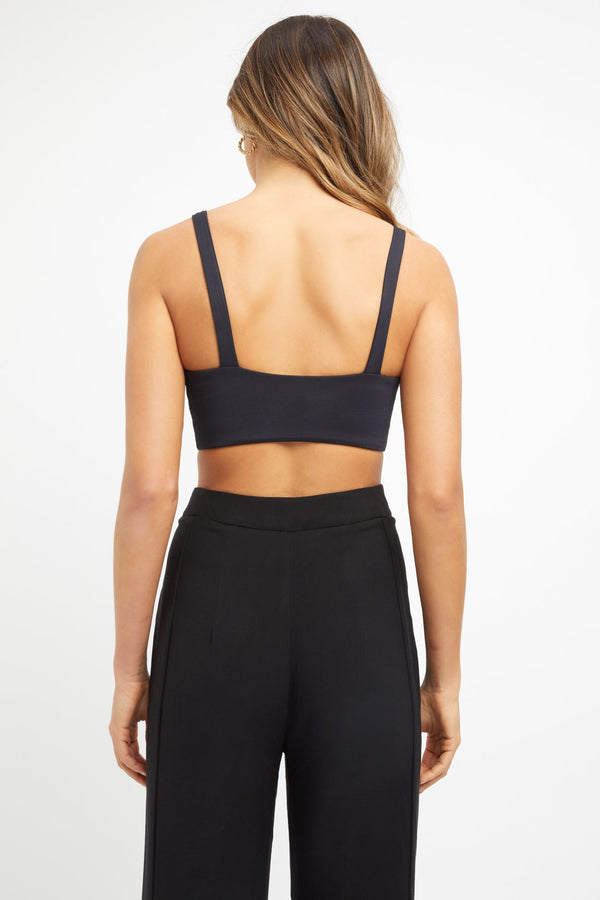 Kookai Staple Vee Bralette Black