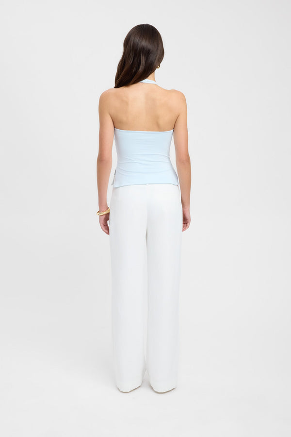 Kookai Stella Halter Top Baby Blue