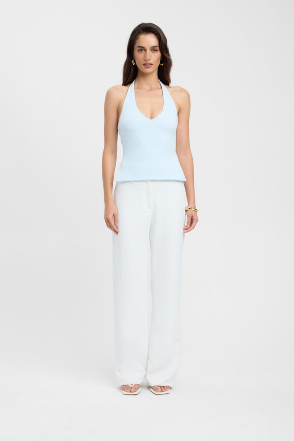 kookai Stella Halter Top Baby Blue