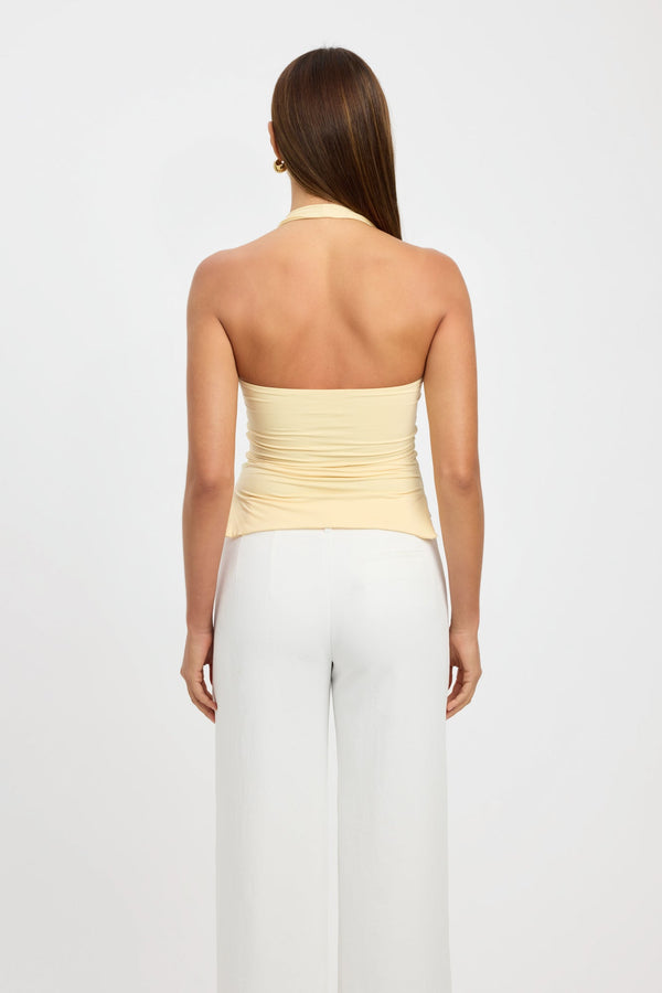 Kookai Stella Halter Top Butter