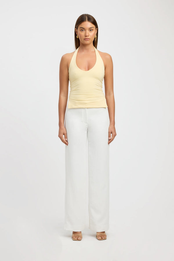 kookai Stella Halter Top Butter