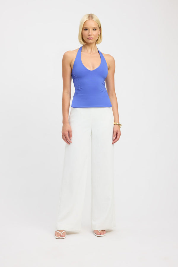 kookai Stella Halter Top Miami Blue