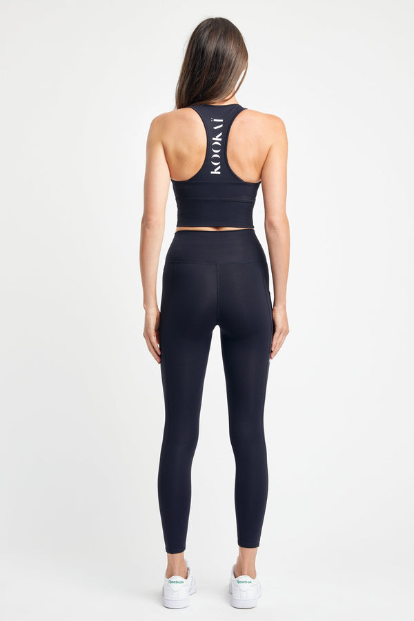 Kookai Stencil Active Leggings Black