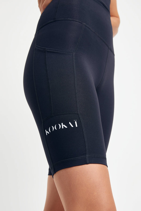 Kookai Stencil Active Shorts Black